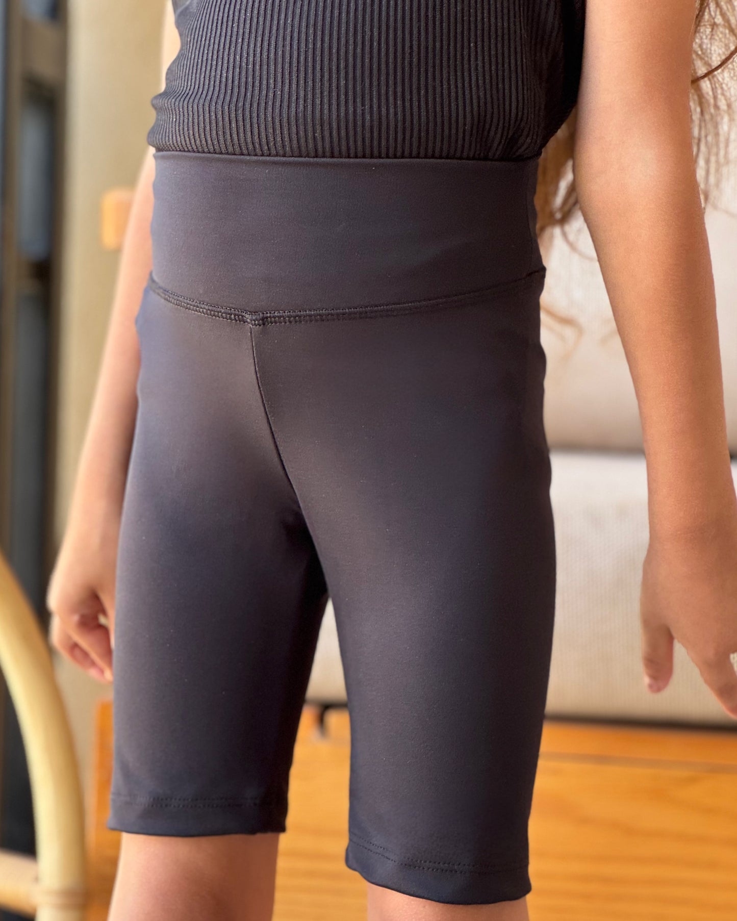 Girls sports legging shorts