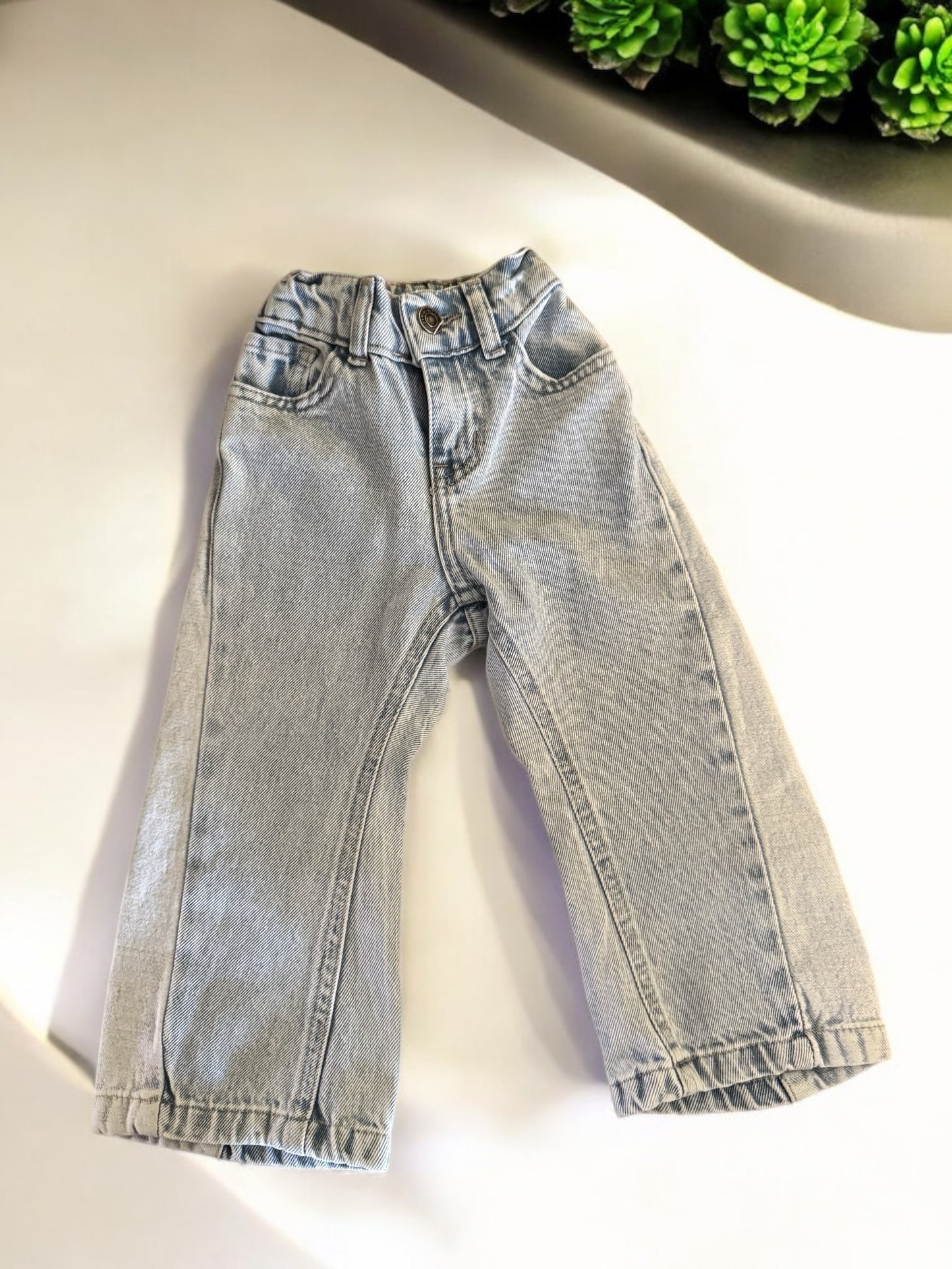 Light Blue Wide Leg Jeans