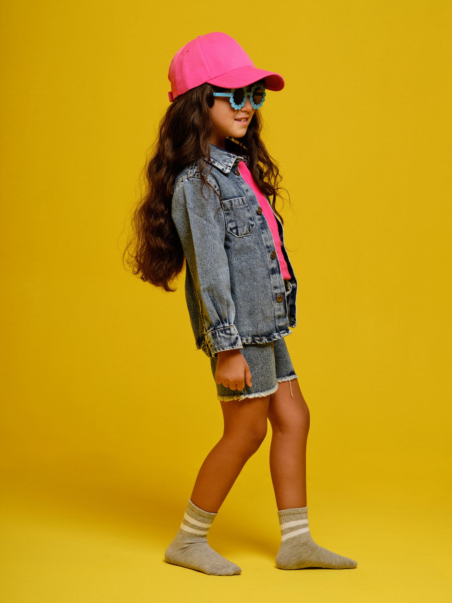 Girls Meduim Blue Denim Jacket