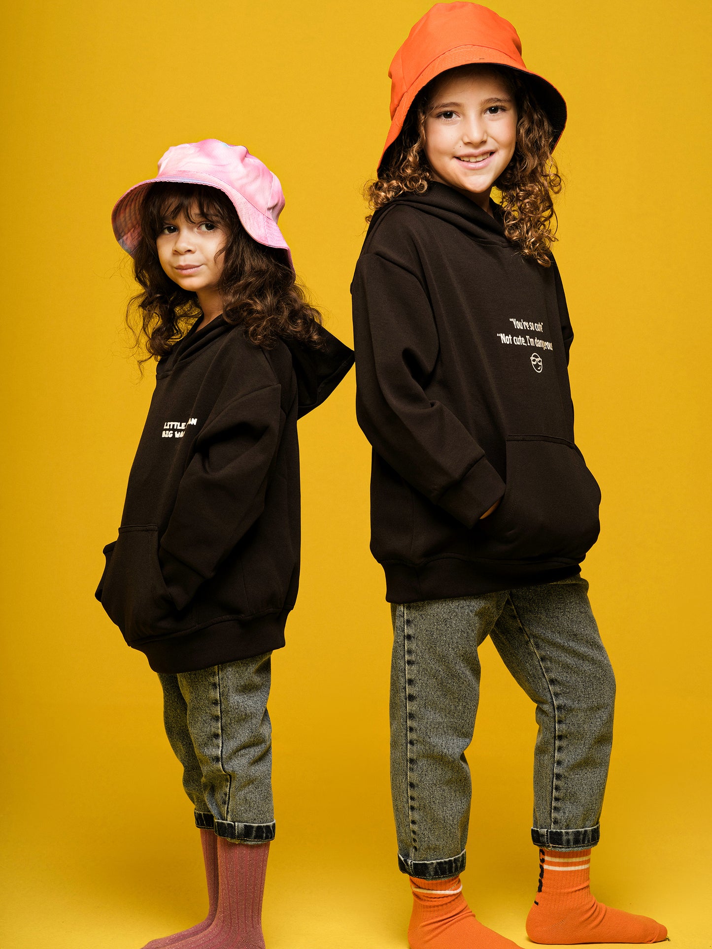 Girls Black Hoodie "not cute, Dangerous"