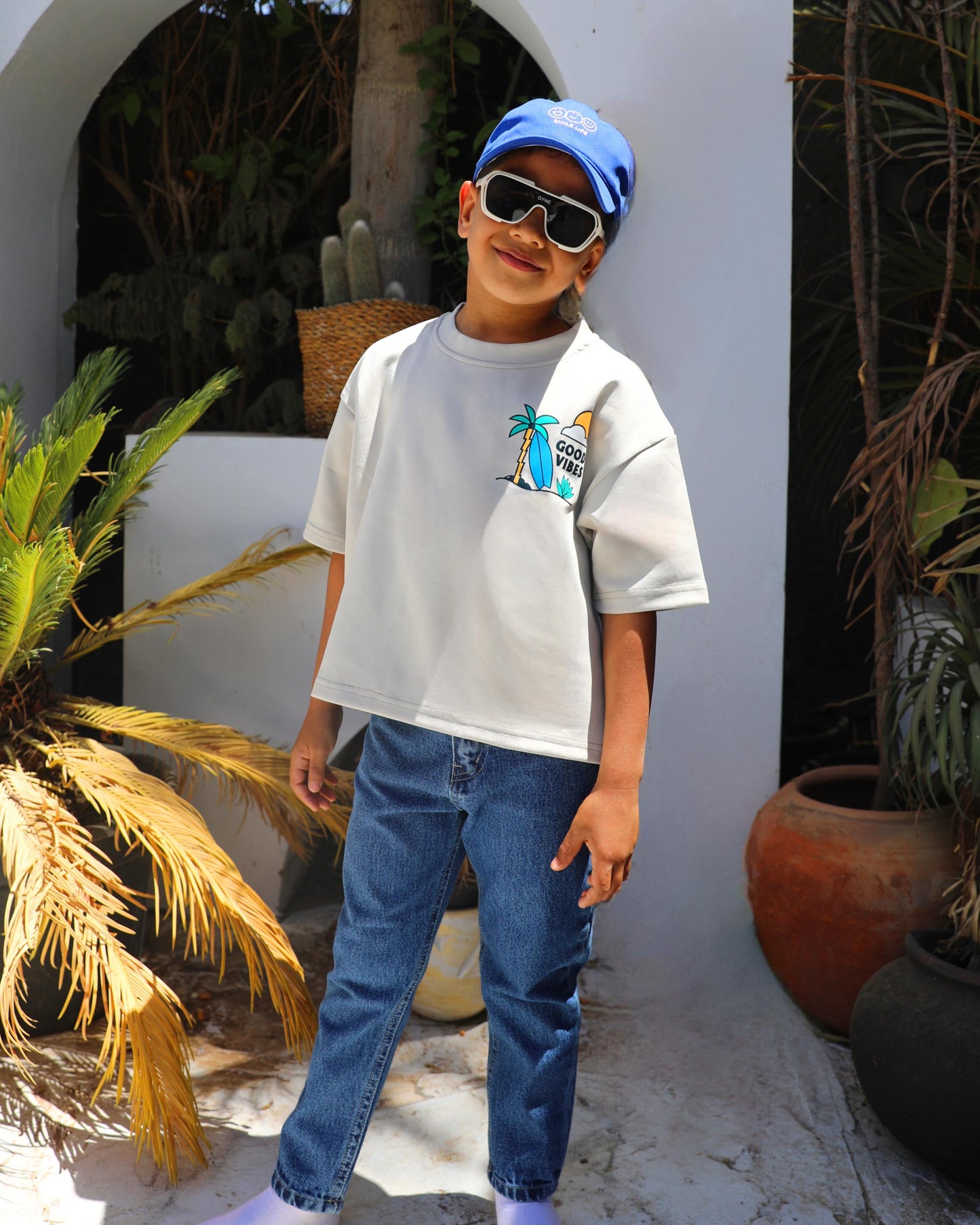 Boys dark blue denim pants