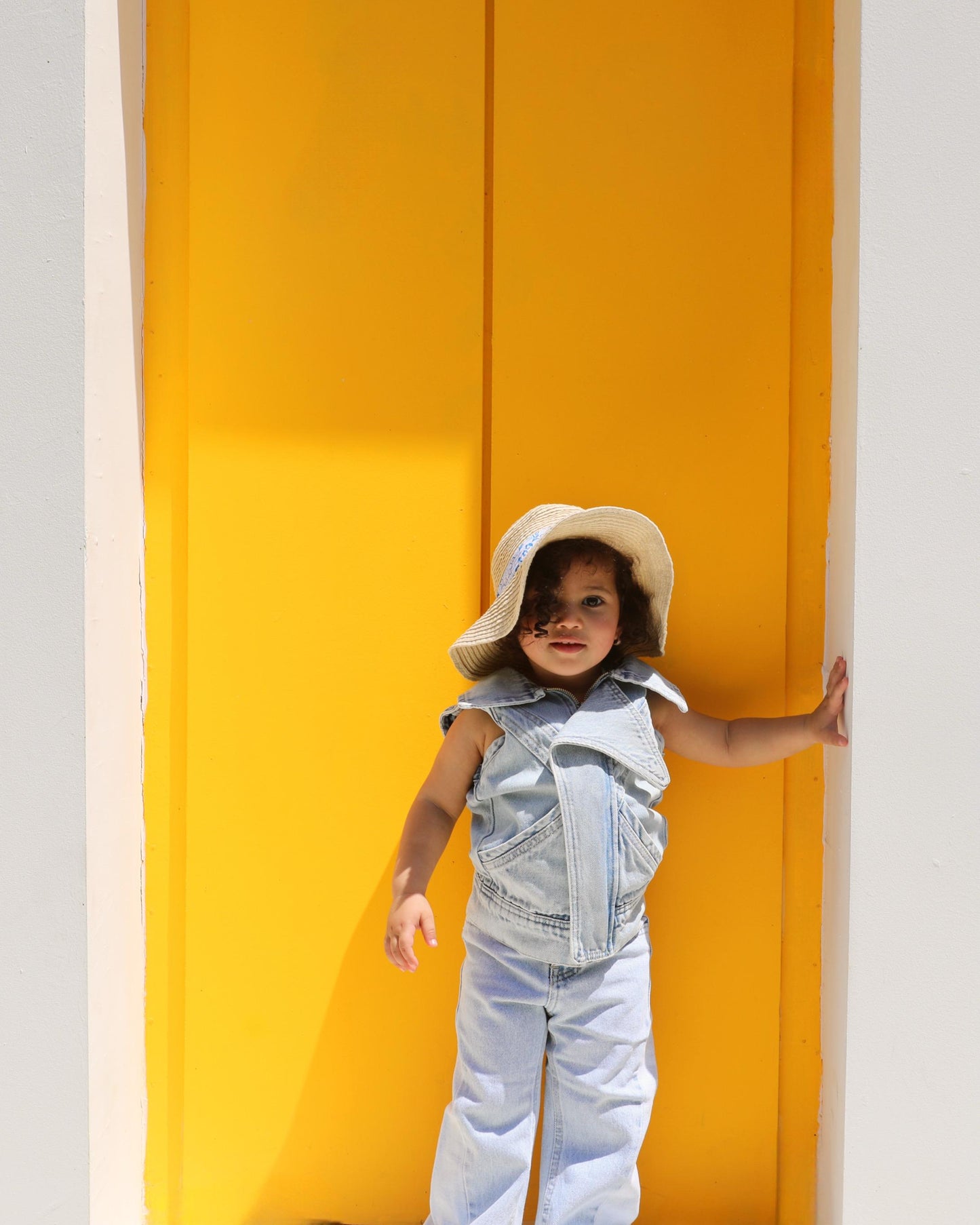 Girls light Blue Denim vest