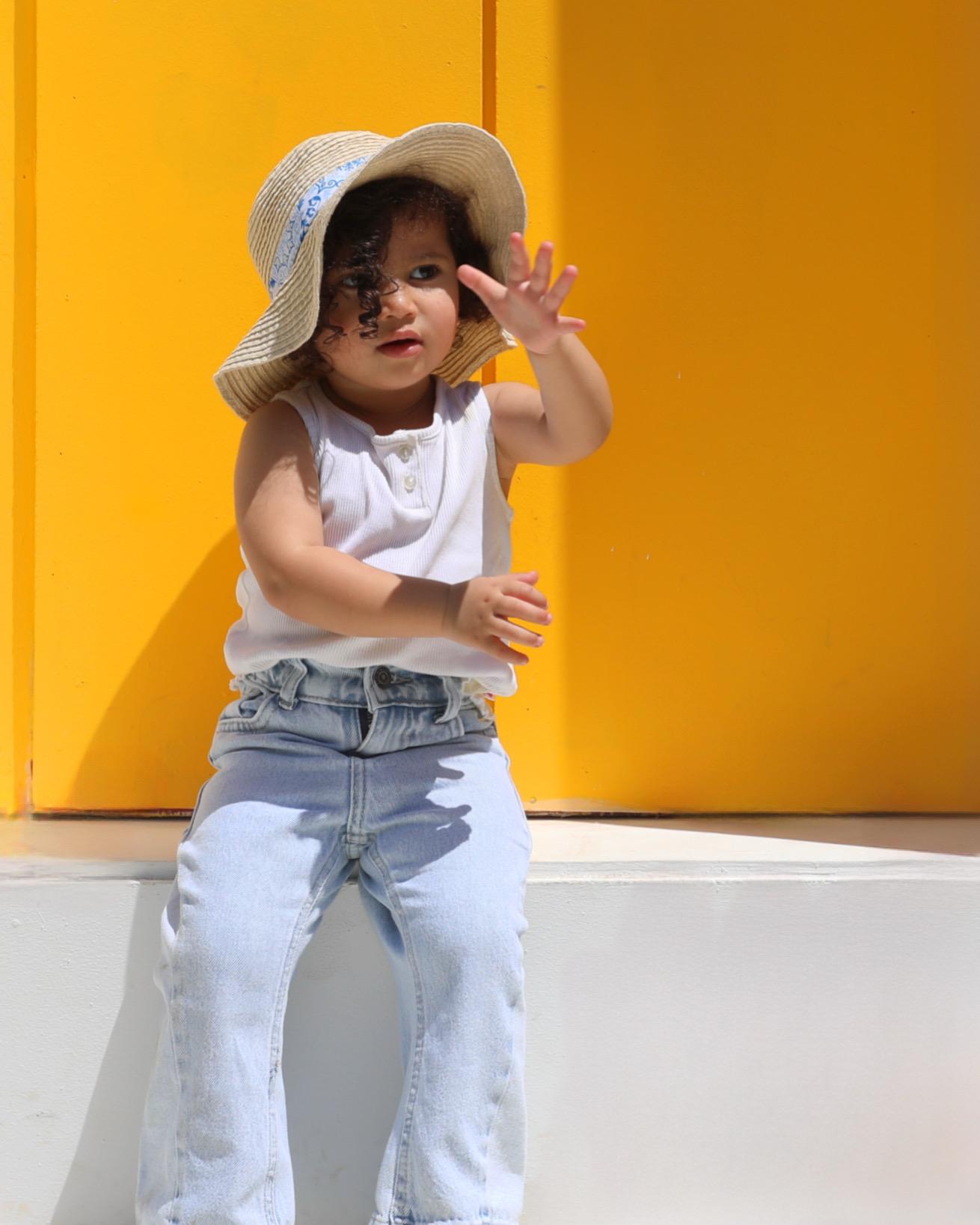 Girls light Blue Denim pants