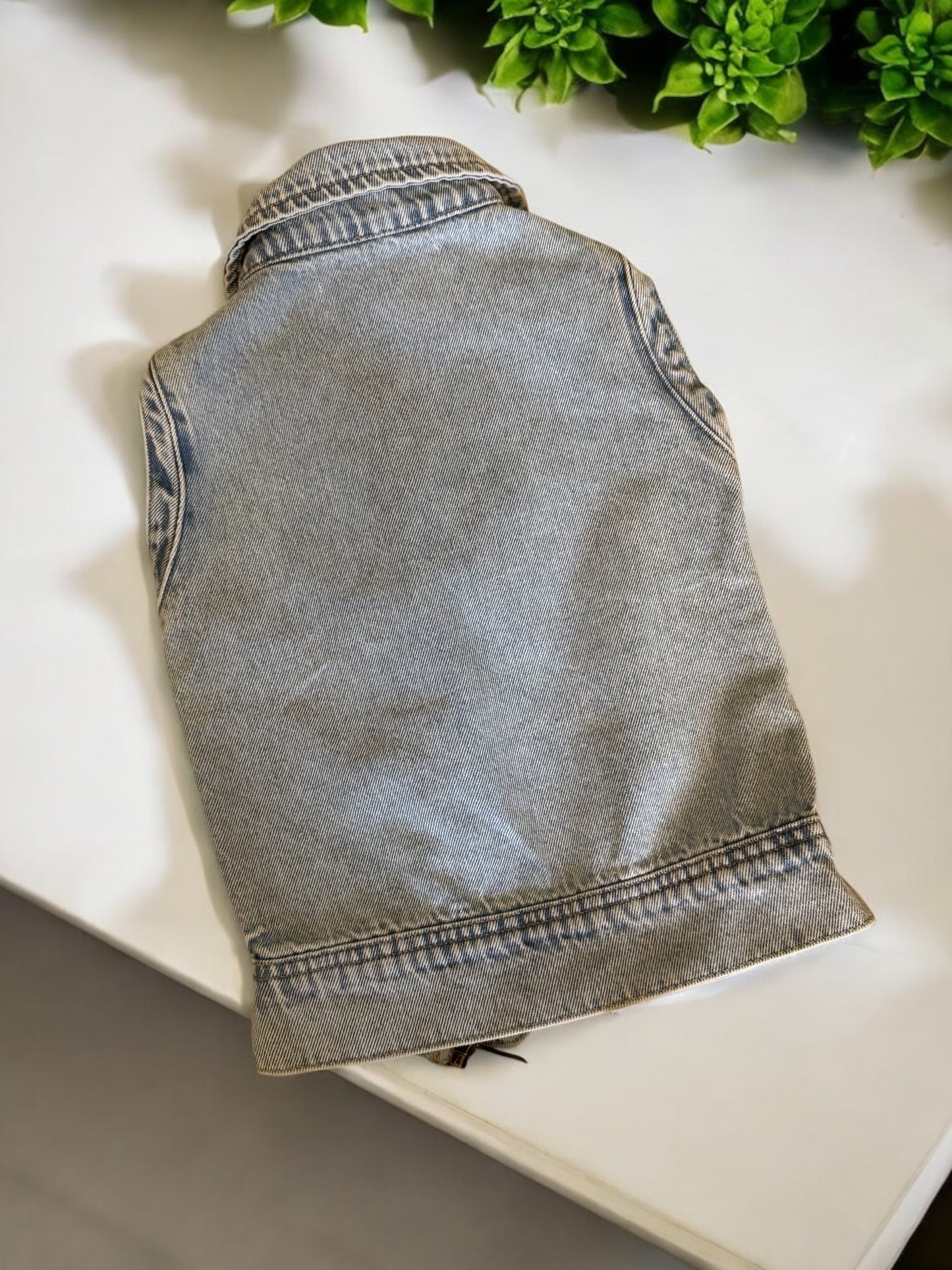 Girls light Blue Denim vest