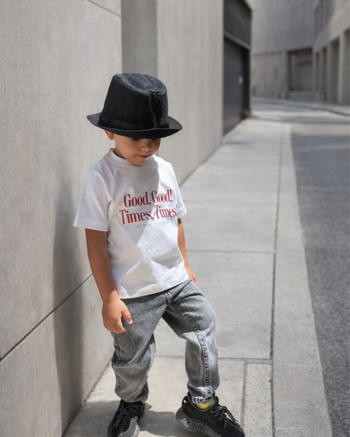 Grey stone washed denim pants