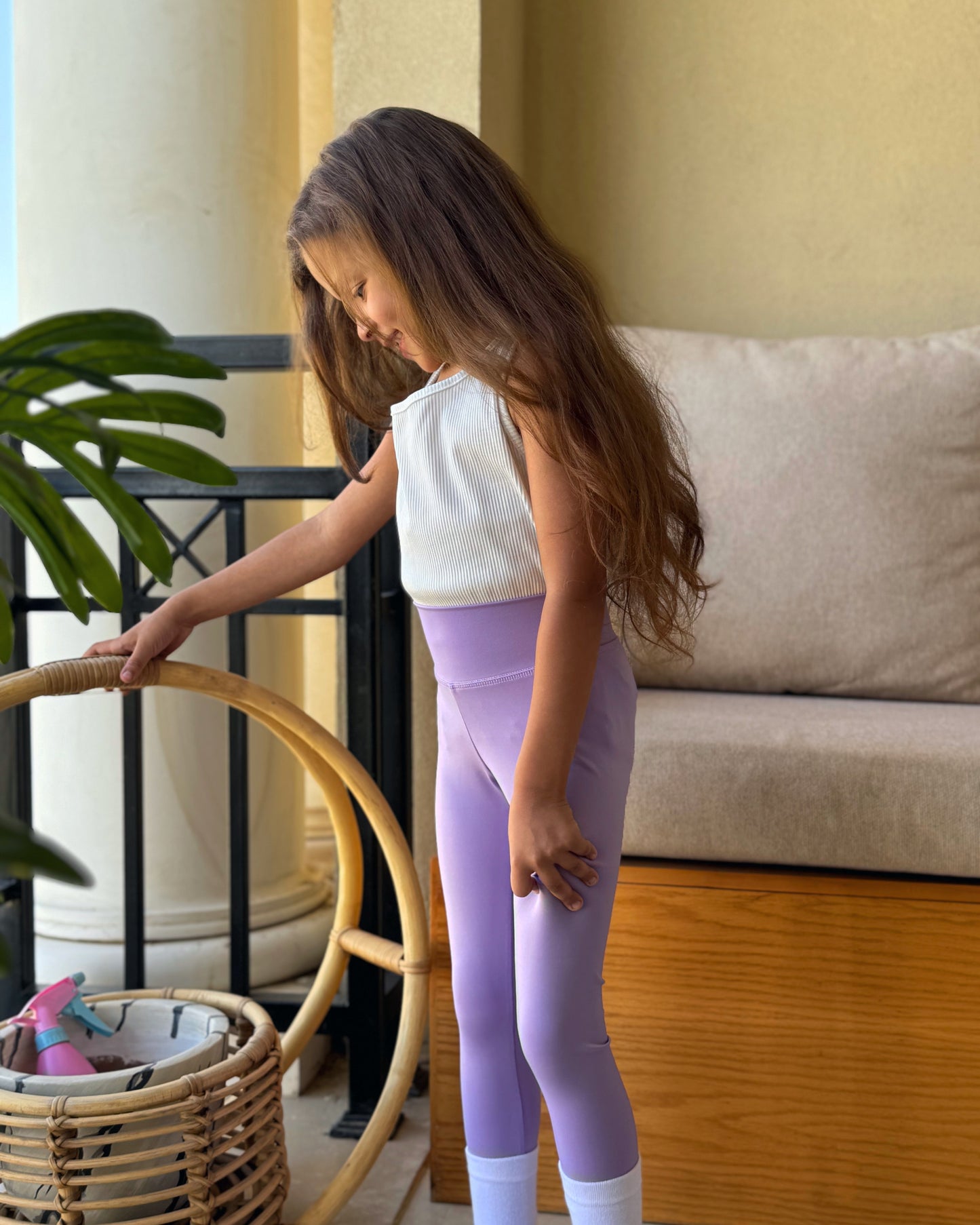 Girls sports legging pants