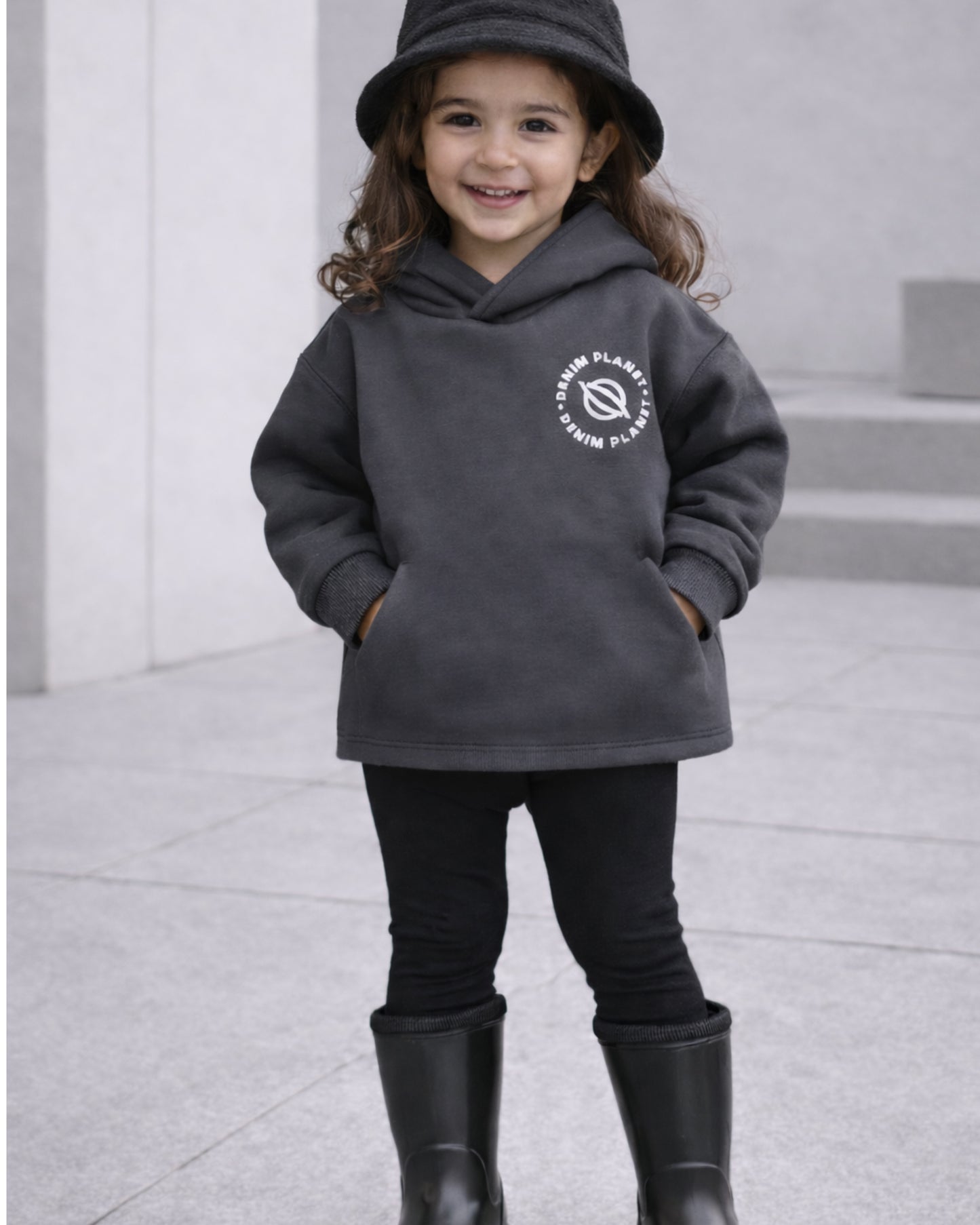 Grey Milton Hoodie 'Unisex'.