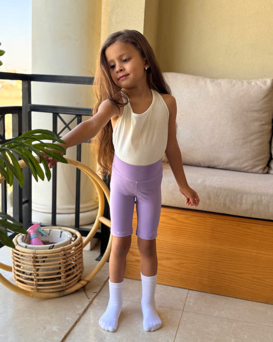 Girls sports legging shorts