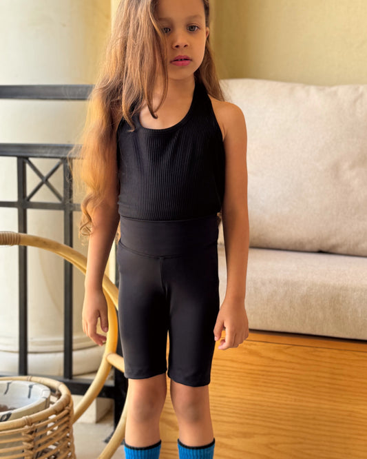 Girls sports legging shorts