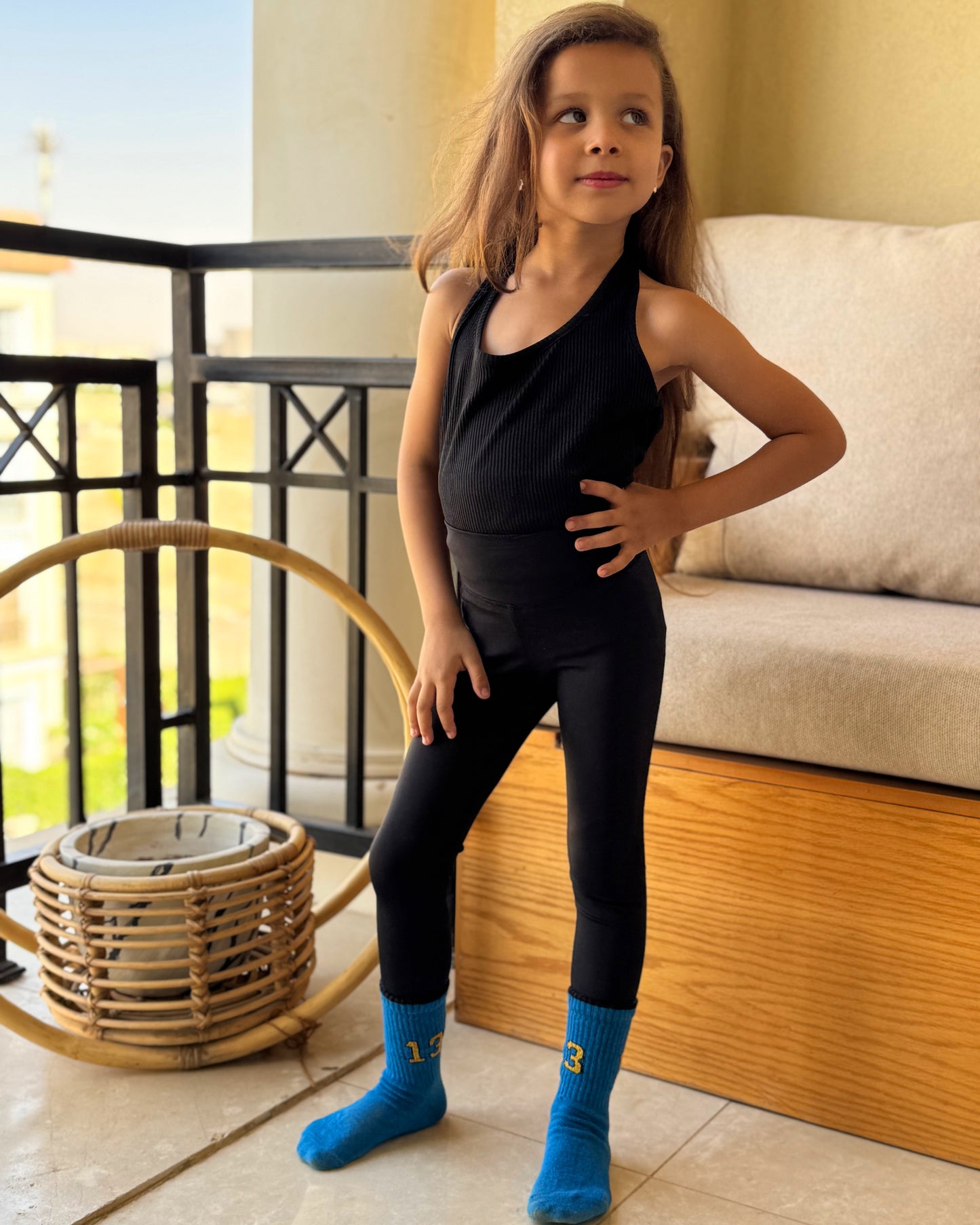 Girls sports legging pants