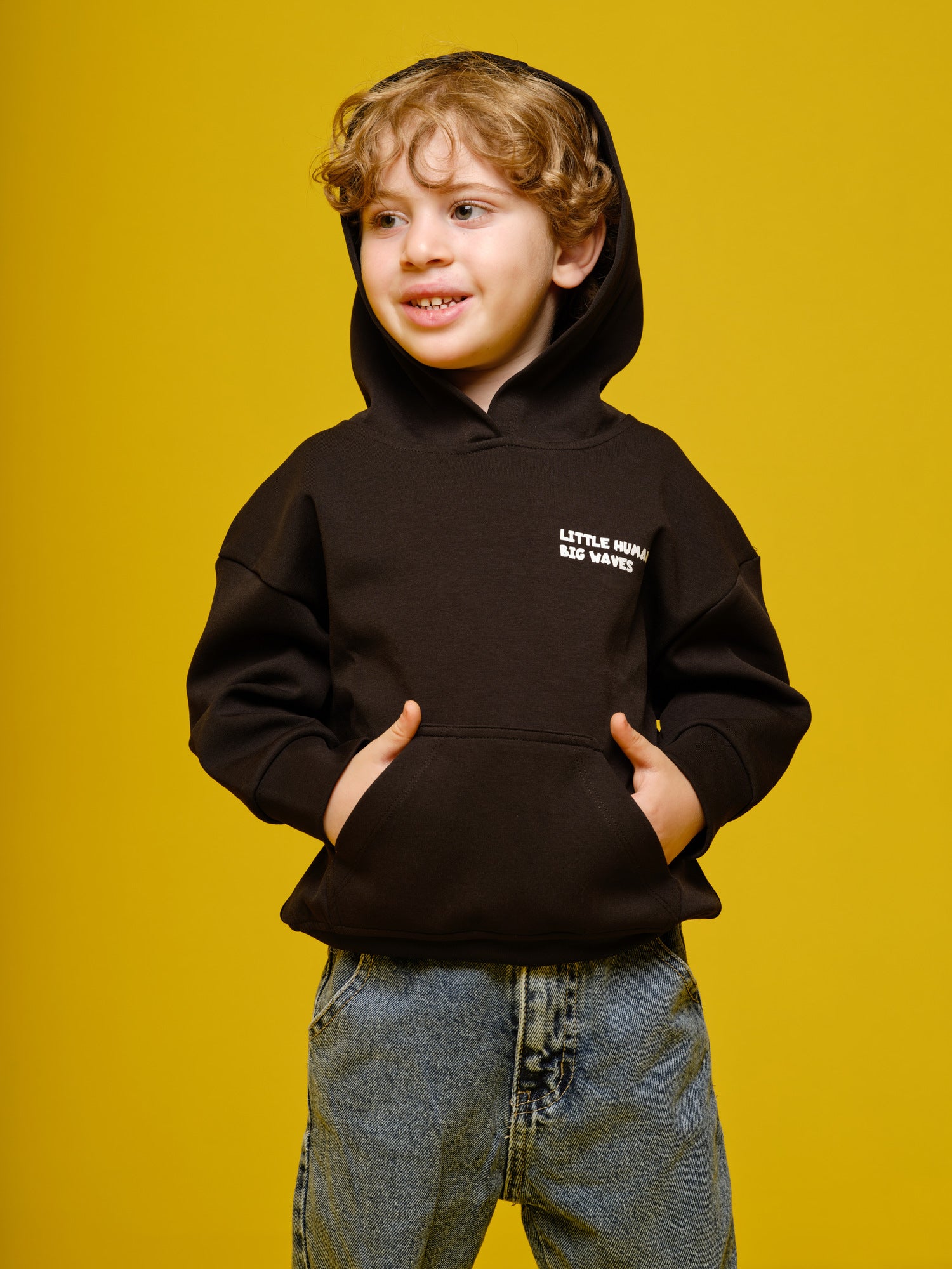 Boys Hoodie little human big waves black-2
