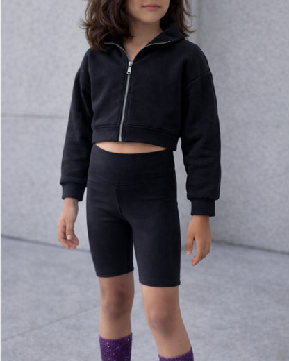 Girls sports legging shorts