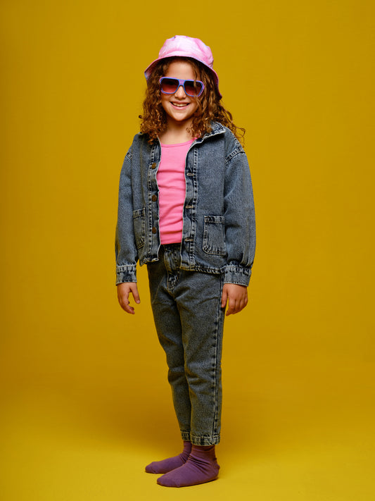 Girls Meduim Blue Denim Jacket