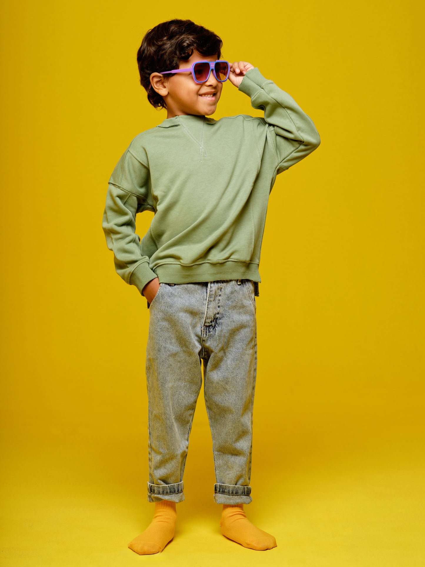 Boys Green Sweatshirt