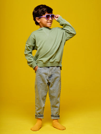 Boys Green Sweatshirt