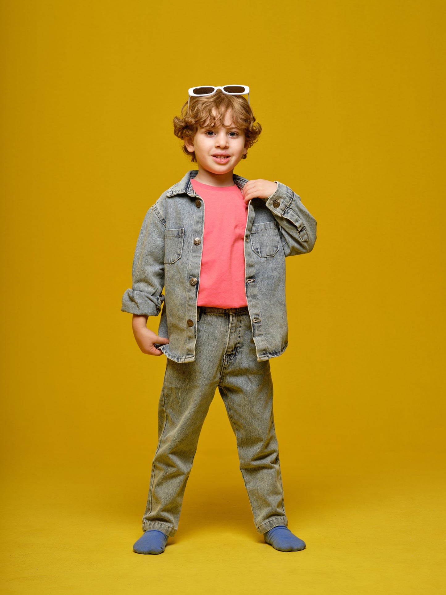 Boys Light Blue Denim Shirt