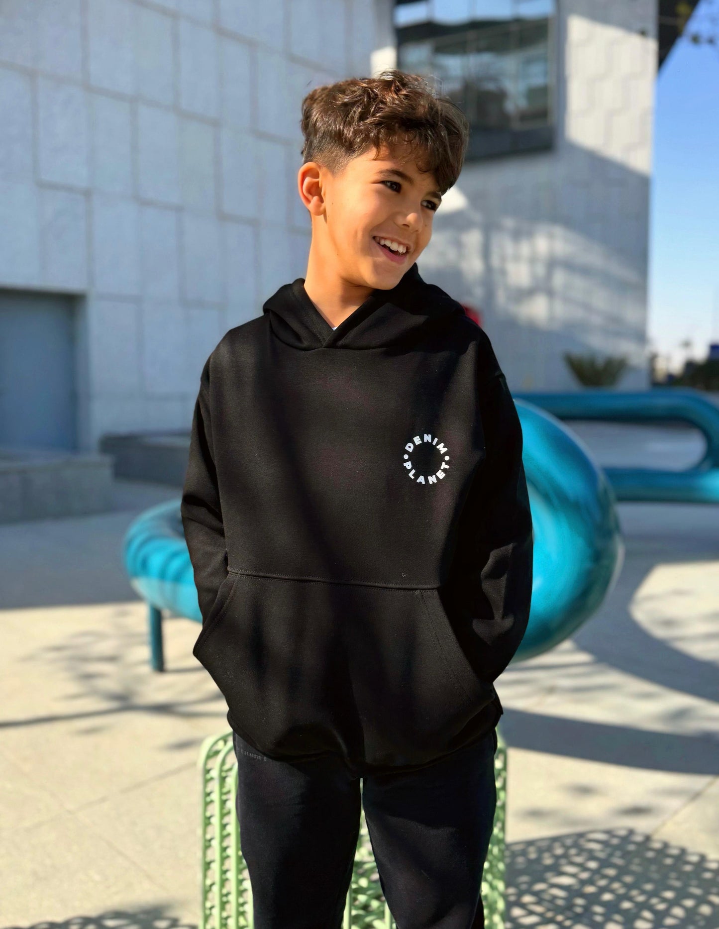 Black Milton Hoodie 'Unisex'
