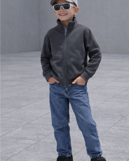 Dark blue stone washed denim pants