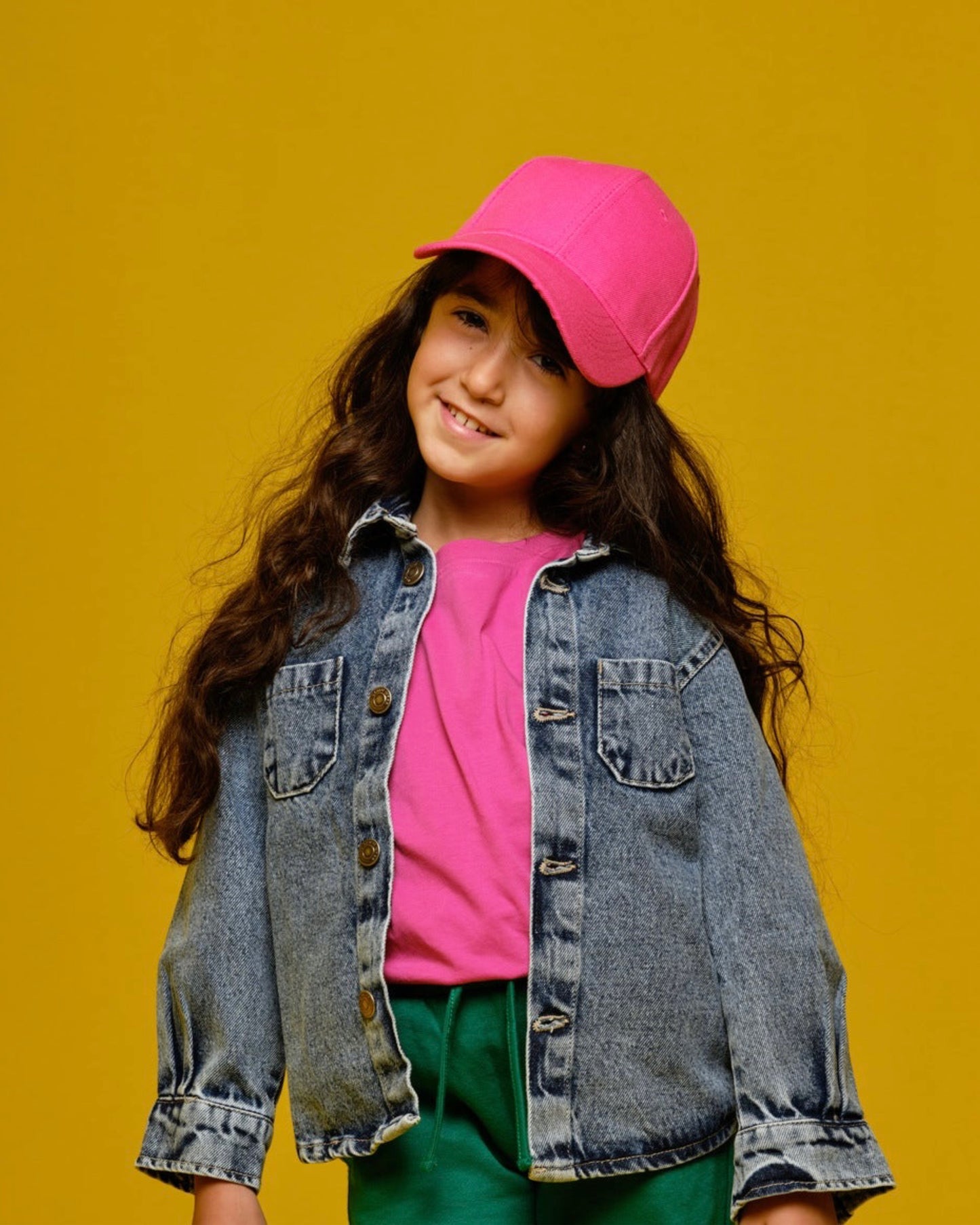 Girls Meduim Blue Denim Shirt