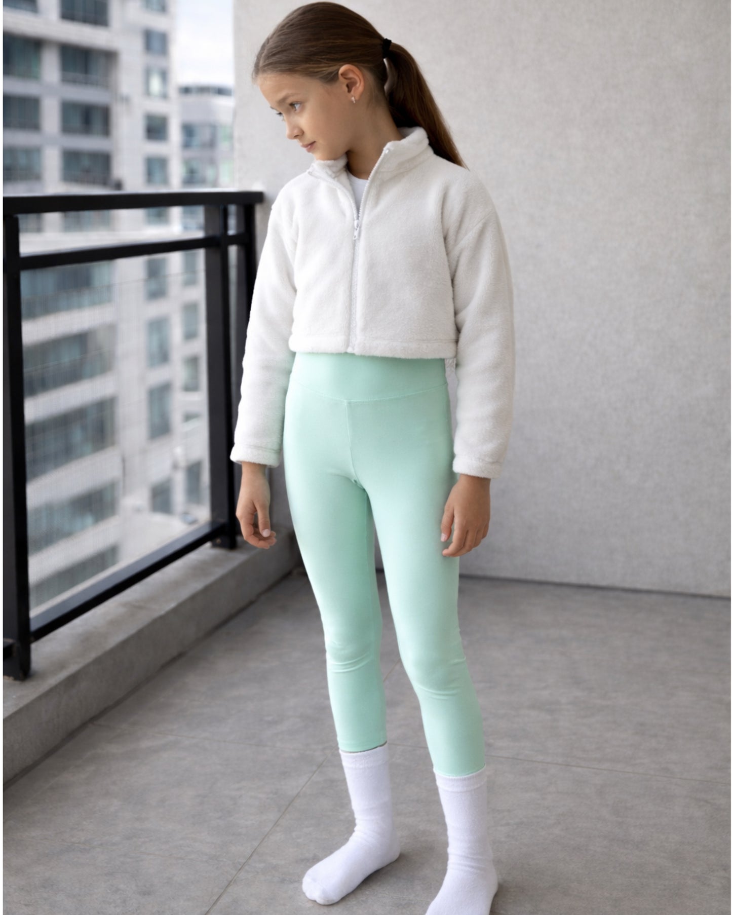 Girls sports legging pants