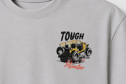 Boys and Girls Grey shorts set "Monster Truck"
