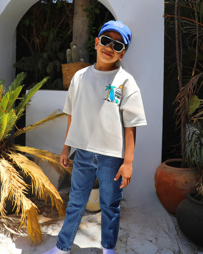 Boys dark blue denim pants
